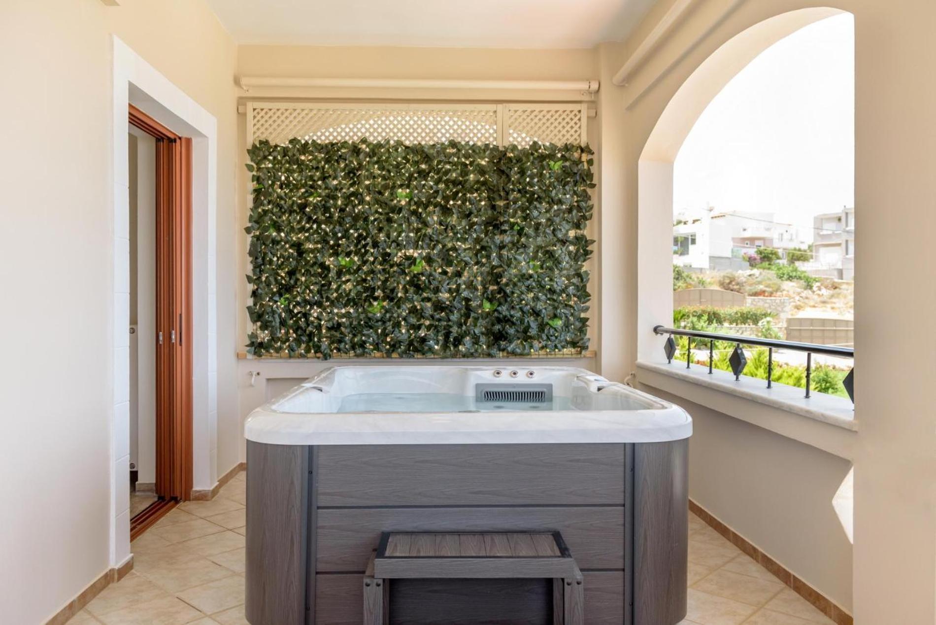 Villa Araucaria - Private Pool, Jacuzzi, Sea View Rethymno  Ngoại thất bức ảnh